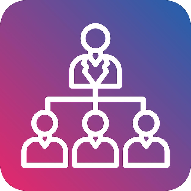 Vectorontwerp Organisatie Icon Stijl