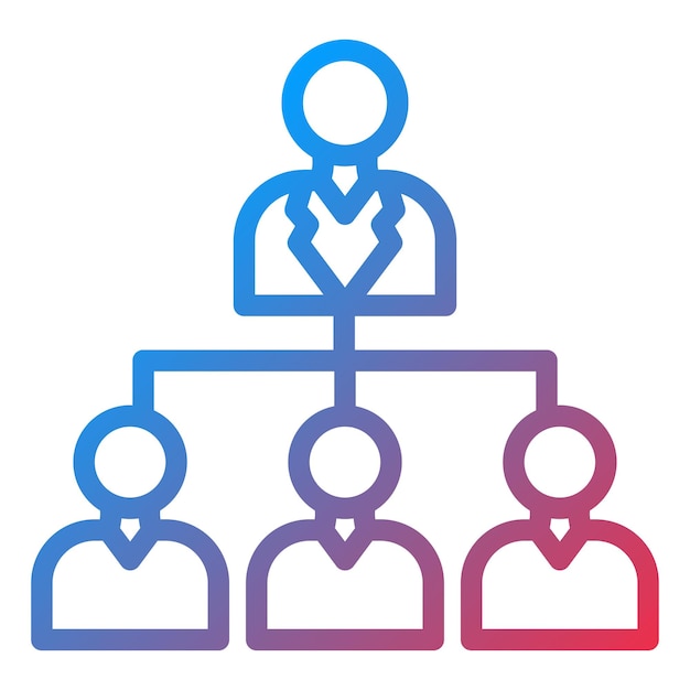Vectorontwerp Organisatie Icon Stijl