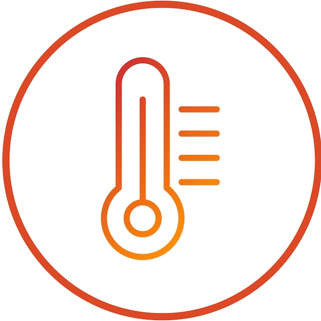 Vectorontwerp oven thermometer Icon Style