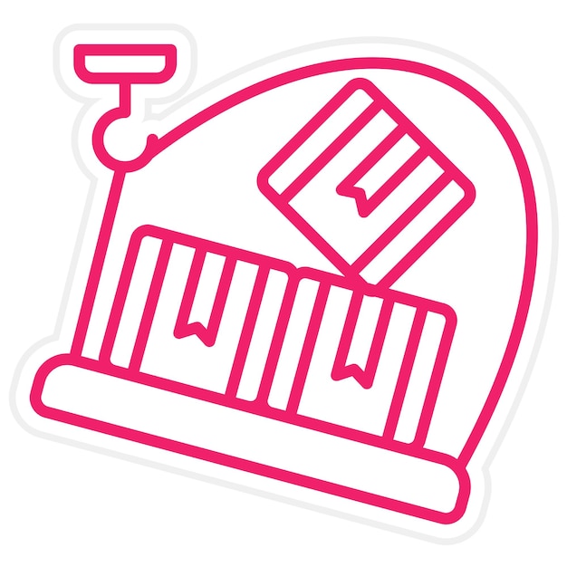 Vectorontwerp Overflow Shipping Icon Style