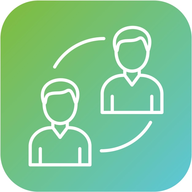 Vectorontwerp P2P Lending Icon Style