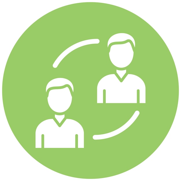 Vectorontwerp P2P Lending Icon Style