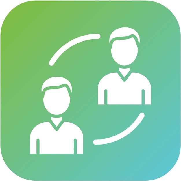 Vectorontwerp P2P Lending Icon Style