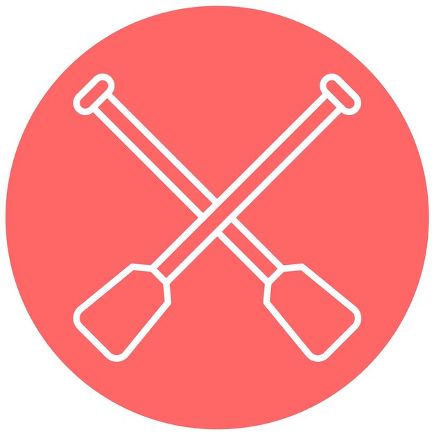 Vectorontwerp Paddles Icon Style