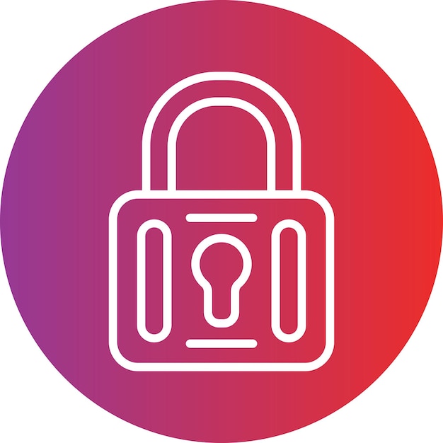 Vectorontwerp Padlock Icon Stijl