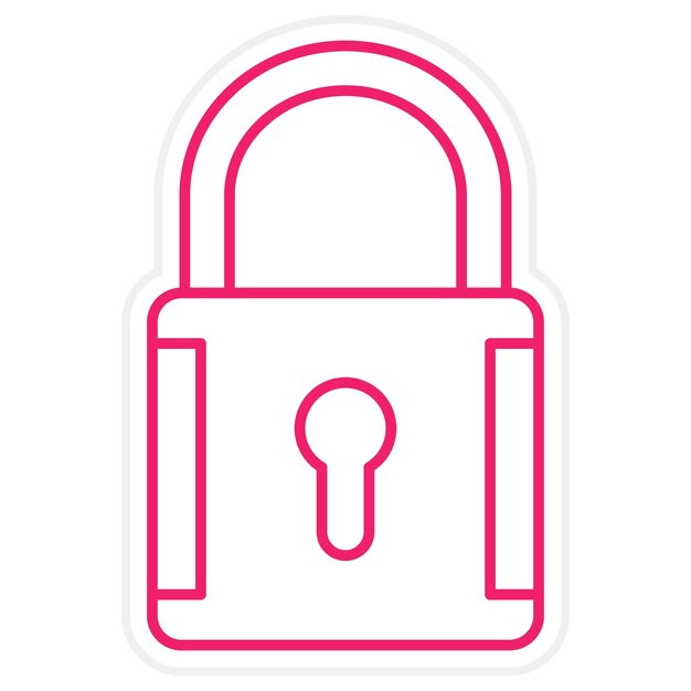 Vectorontwerp Padlock Icon Stijl