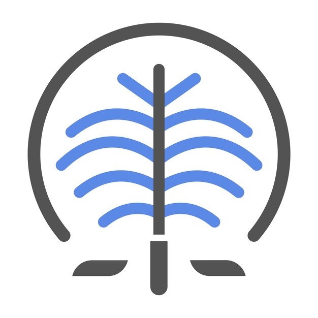 Vectorontwerp Palm Jumeirah Icon Style