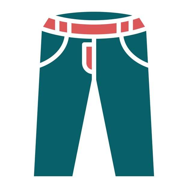 Vector vectorontwerp pants icon style