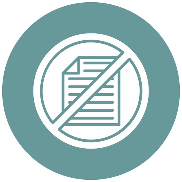 Vectorontwerp Paperless Icon Style