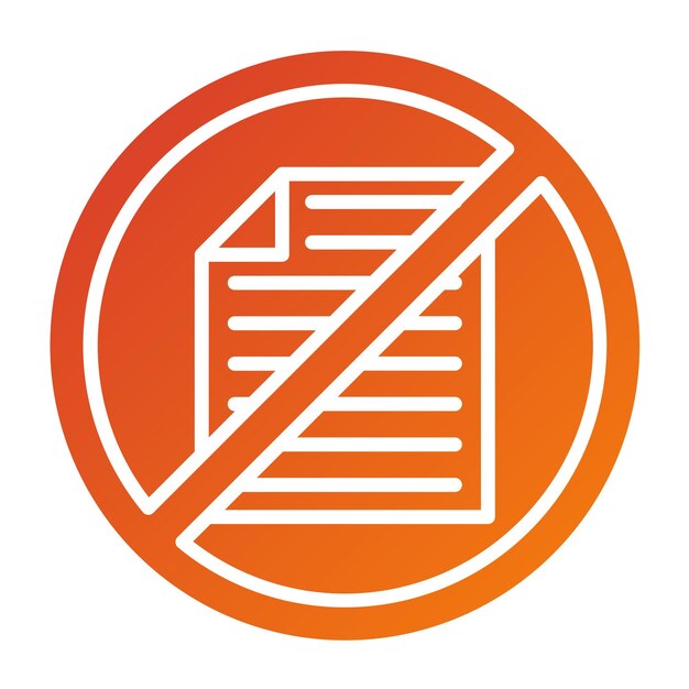 Vectorontwerp Paperless Icon Style
