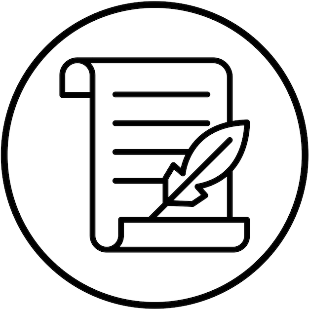 Vectorontwerp Papyrus Icon Style