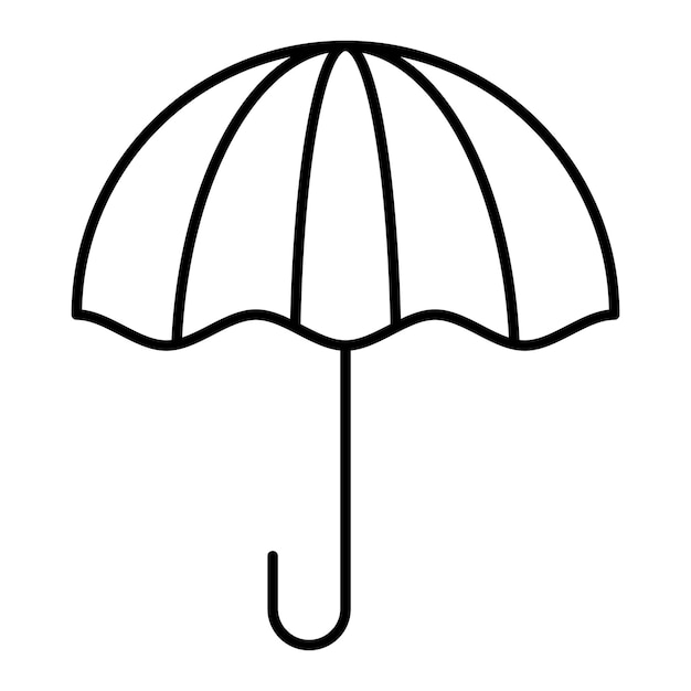 Vectorontwerp Parasol Icon Stijl