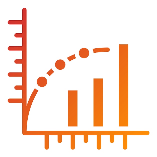 Vectorontwerp Pareto Chart Icon Style
