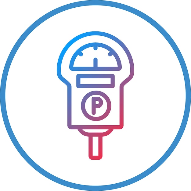 Vectorontwerp Parkeermeter Icon Style