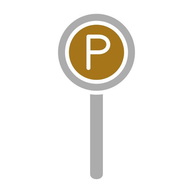 Vector vectorontwerp parking icon style