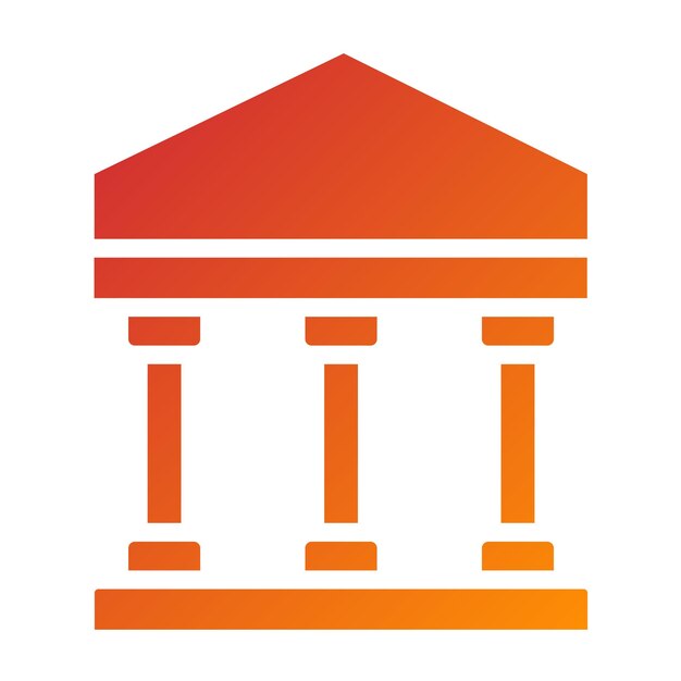 Vectorontwerp Parthenon Icon Style