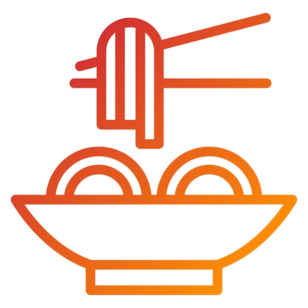 Vectorontwerp Pasta Icon Style