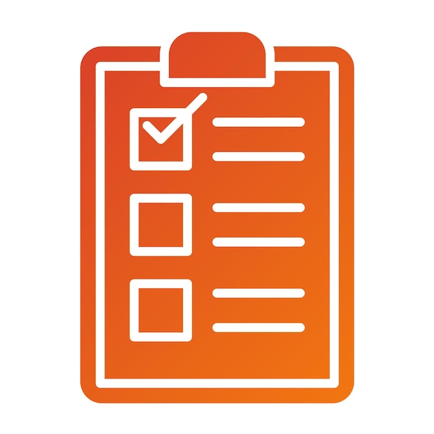 Vectorontwerp Patiënt Checklist Icon Style
