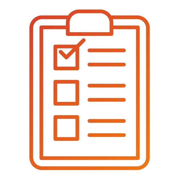 Vectorontwerp Patiënt Checklist Icon Style