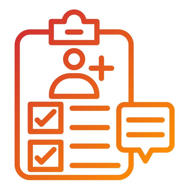 Vectorontwerp Patiënt Feedback Survey Icon Style