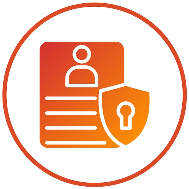 Vectorontwerp Patiënt Privacy Icon Style