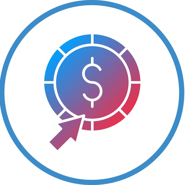 Vectorontwerp Pay Per Click Icon Style