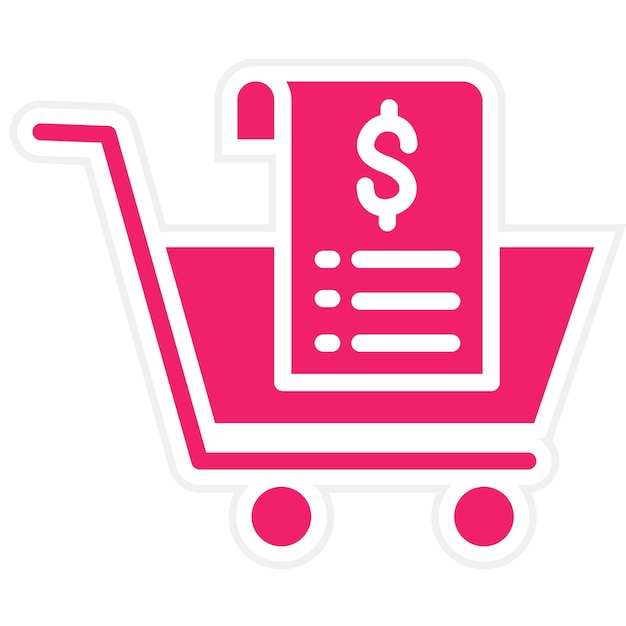 Vectorontwerp Payment Cart Icon Style