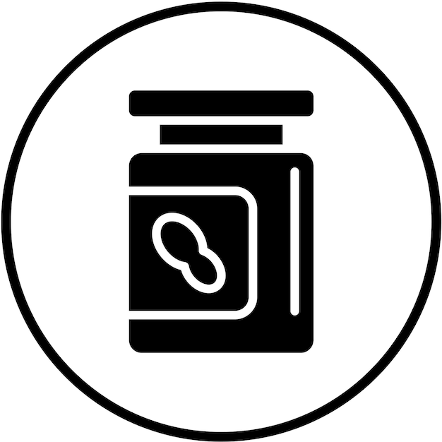 Vectorontwerp Peanut Butter Icon Style