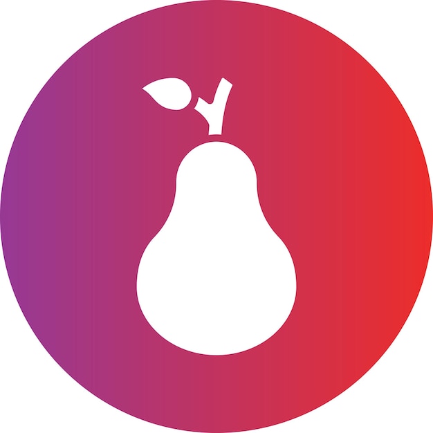 Vectorontwerp Pear Icon Style