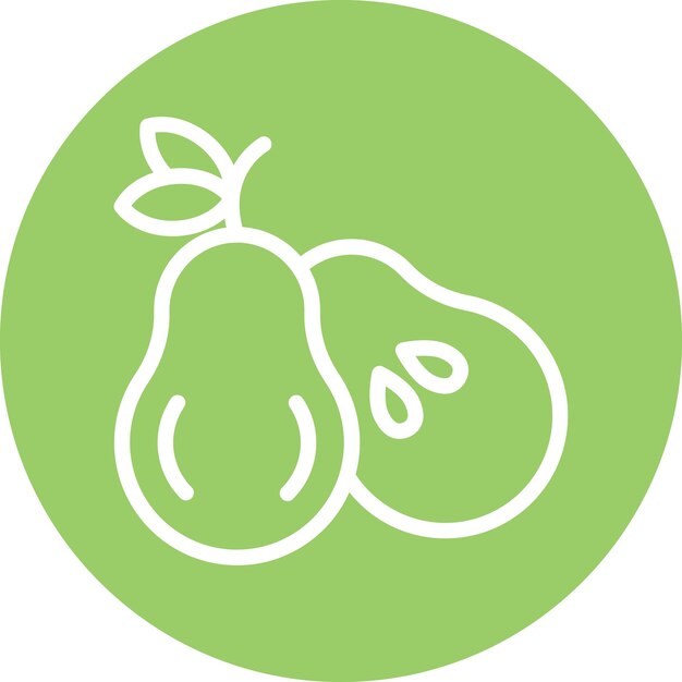 Vectorontwerp Pear Icon Style