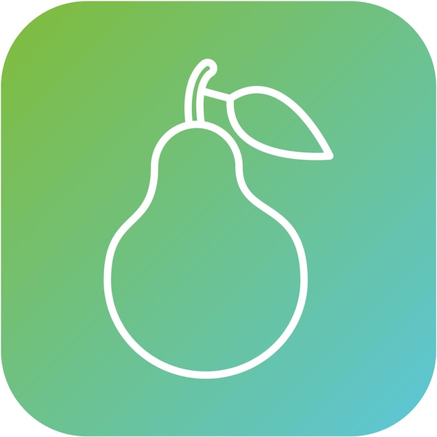 Vectorontwerp Pear Icon Style