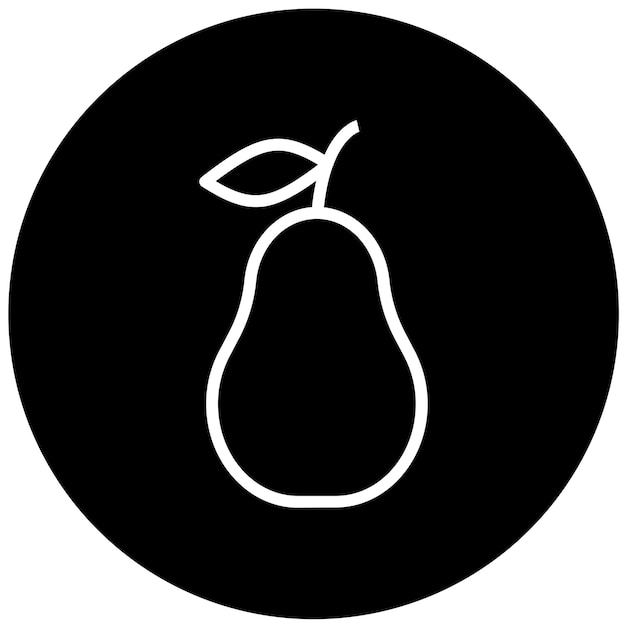 Vectorontwerp Pear Icon Style