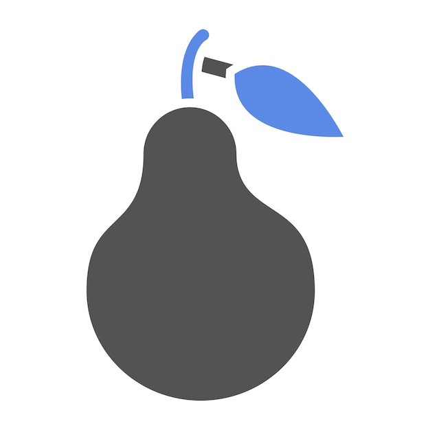 Vector vectorontwerp pear icon style