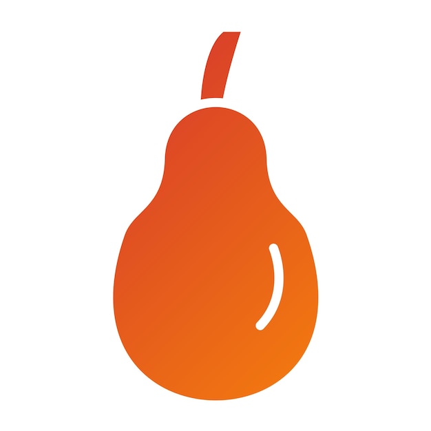 Vectorontwerp Pear Icon Style