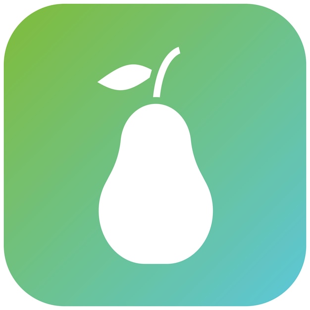 Vectorontwerp Pear Icon Style