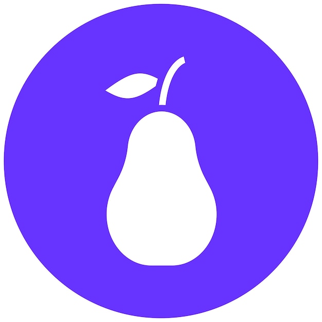 Vectorontwerp Pear Icon Style