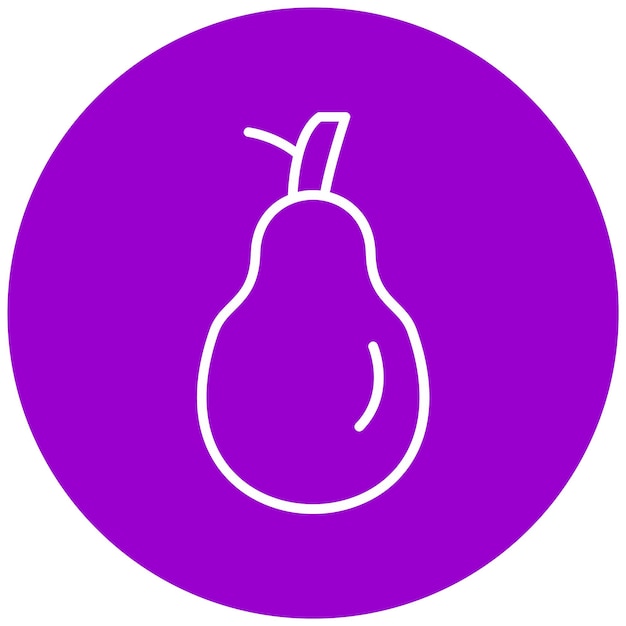 Vectorontwerp Pear Icon Style