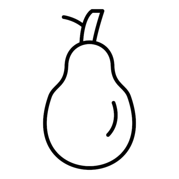 Vectorontwerp Pear Icon Style