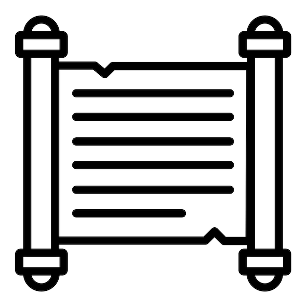 Vectorontwerp Perkament Icon Stijl