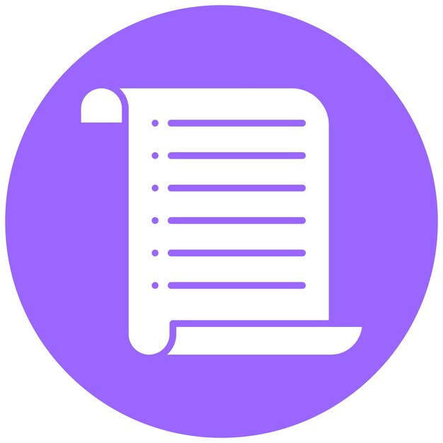 Vectorontwerp Perkament Icon Stijl