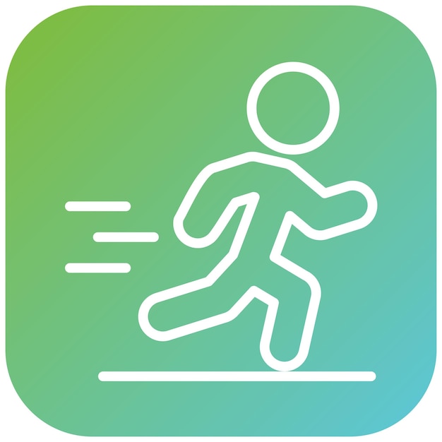 Vectorontwerp Persoon Running Icon Style