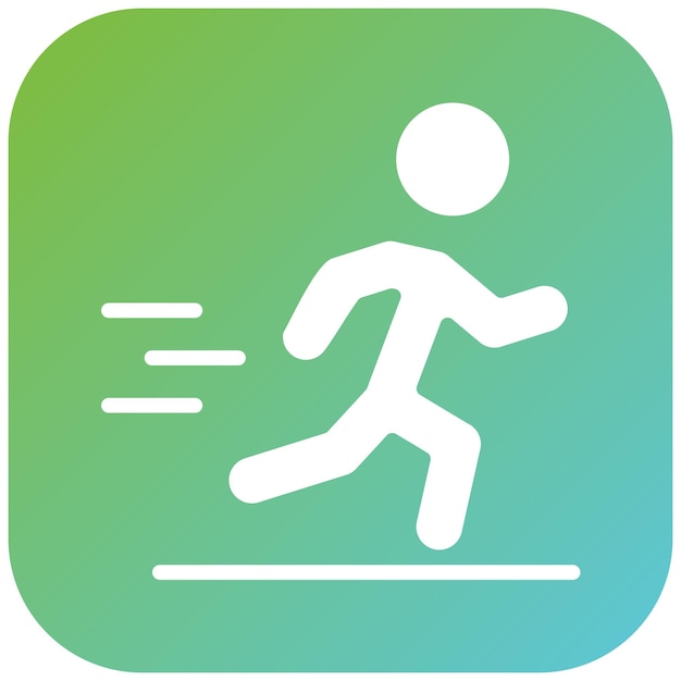 Vectorontwerp Persoon Running Icon Style