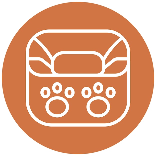 Vectorontwerp Pet Bed Icon Style