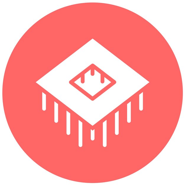 Vectorontwerp PGA Socket Icon Style