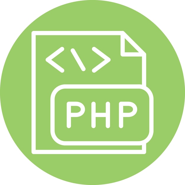 Vectorontwerp PHP-bestandsicoonstijl