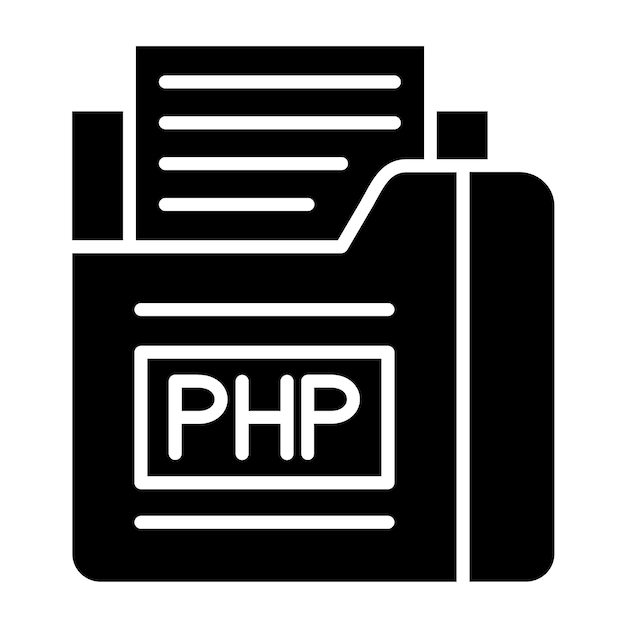 Vectorontwerp Php File Icon Style