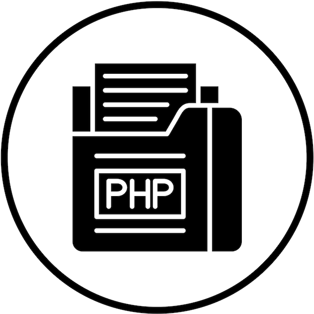 Vectorontwerp Php File Icon Style