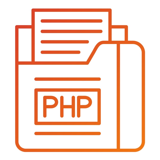 Vectorontwerp Php File Icon Style