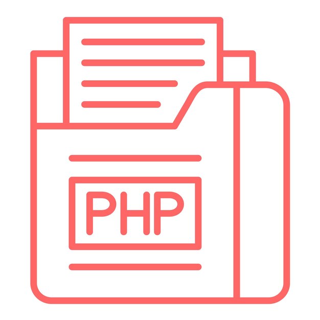 Vectorontwerp Php File Icon Style
