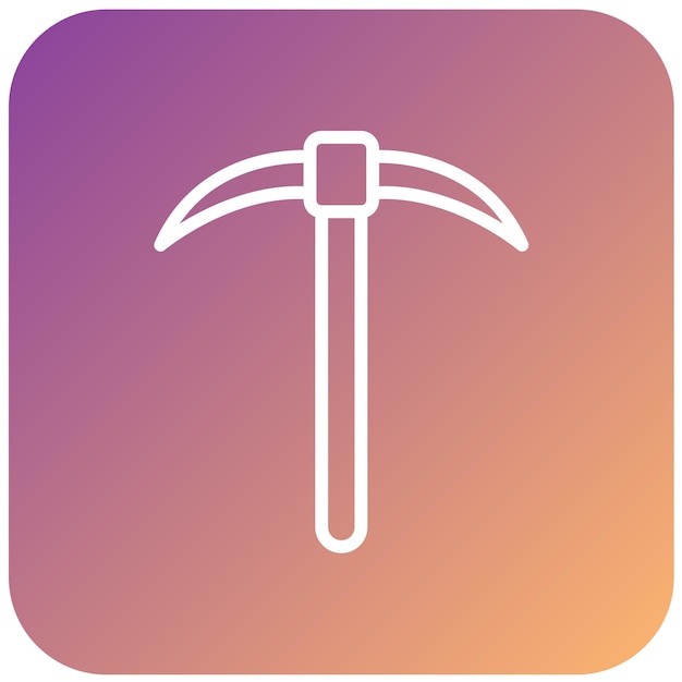 Vectorontwerp Pickaxe Icon Style